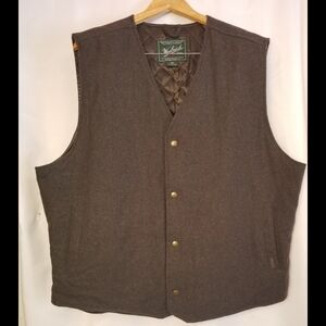 Woolrich Dark Gray Quilted Men's Vest Size XXL